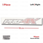 Sticker สติ๊กเกอร์ "PRO-4X" ของแท้ 1 ชิ้น สีขาว,ดำ,แดง สำหรับ Nissan Navara NP300 D23 4x2 4x4 Pick Up ปี 2020-2022